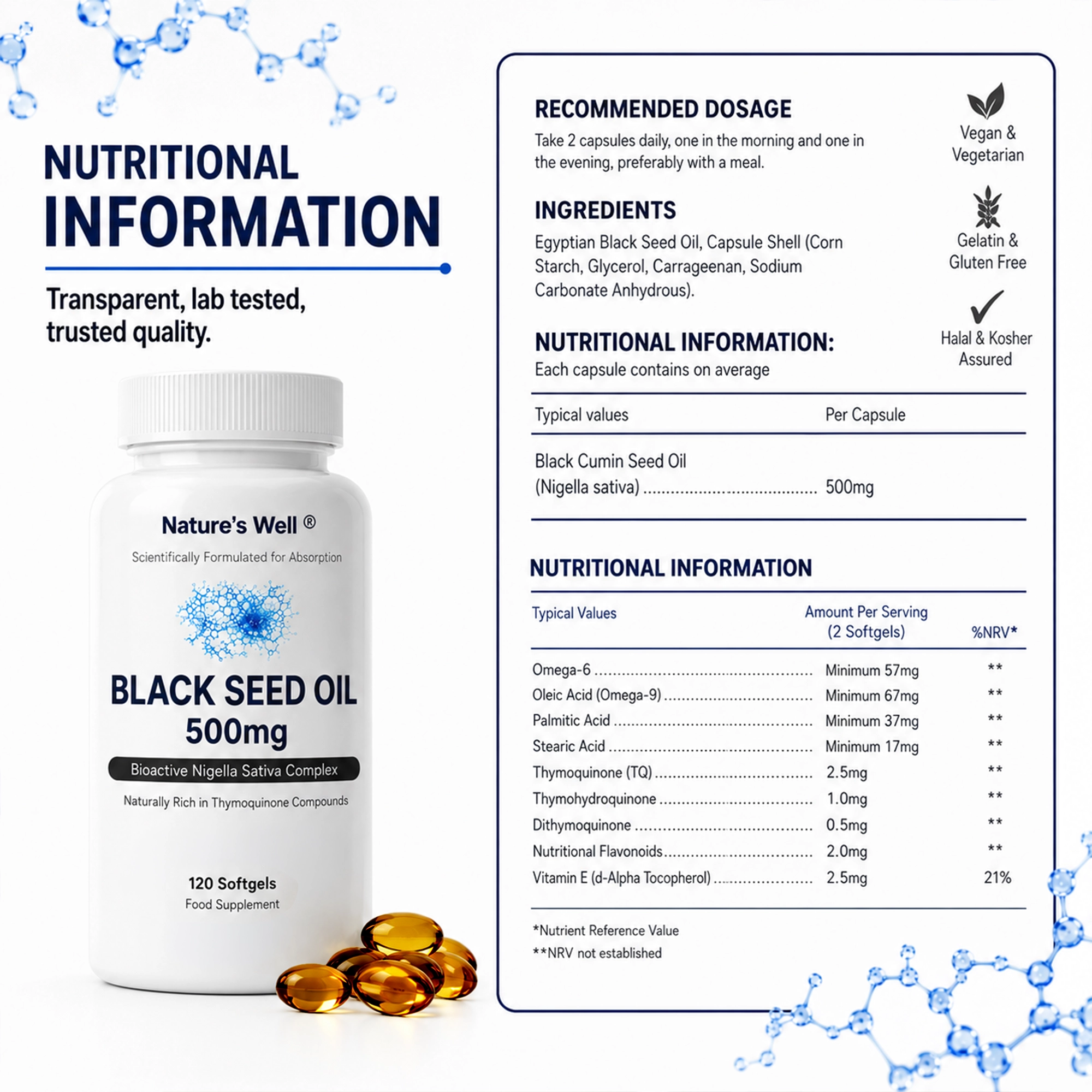 Black Seed Oil 500mg