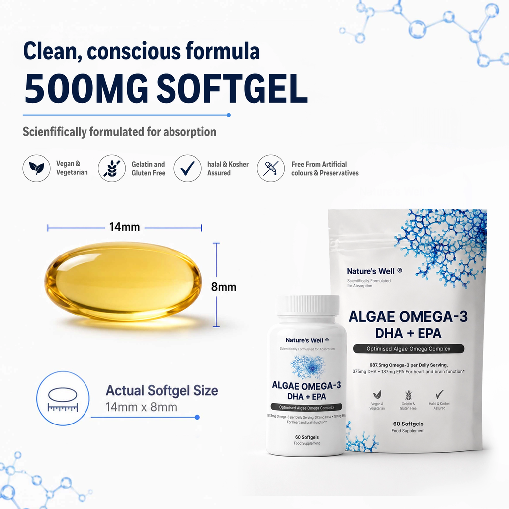 Algae Omega-3 DHA + EPA 60
